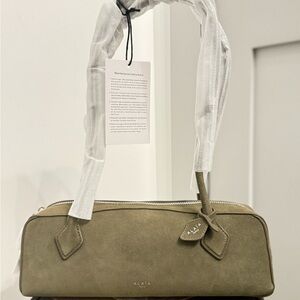 Alaïa Olive Green Suede Handbag